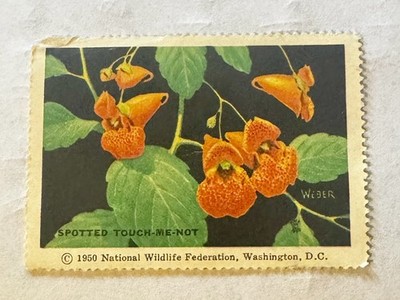 National Wildlife Federation Stamp - 1950 MNH - Spotted Touch-Me-Not
