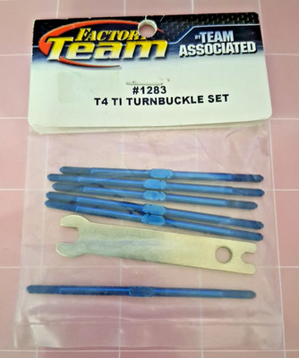Factory Team Associated RC #1283 Turnbuckle Set for RC10 T4 & SC10