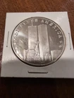Sept 11th 2001 Twin Towers Land Of The Free Art Round -1 Troy Oz .999 Silver