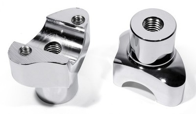 2'' Riser Chrom Alu verstärkt für Harley-Davidson kurz Lenkerbefestigung Erhöhung