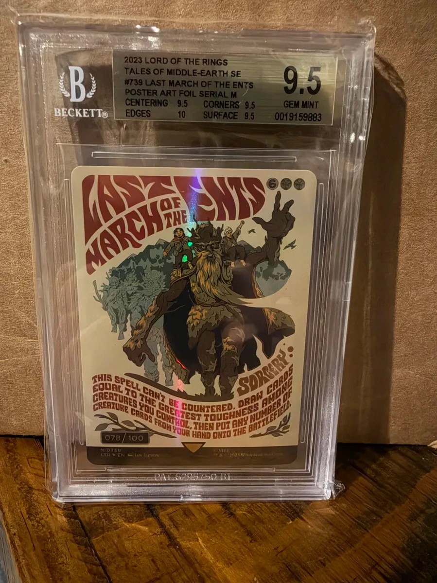 Last March of the Ents (Borderless Poster) (Serial Numbered