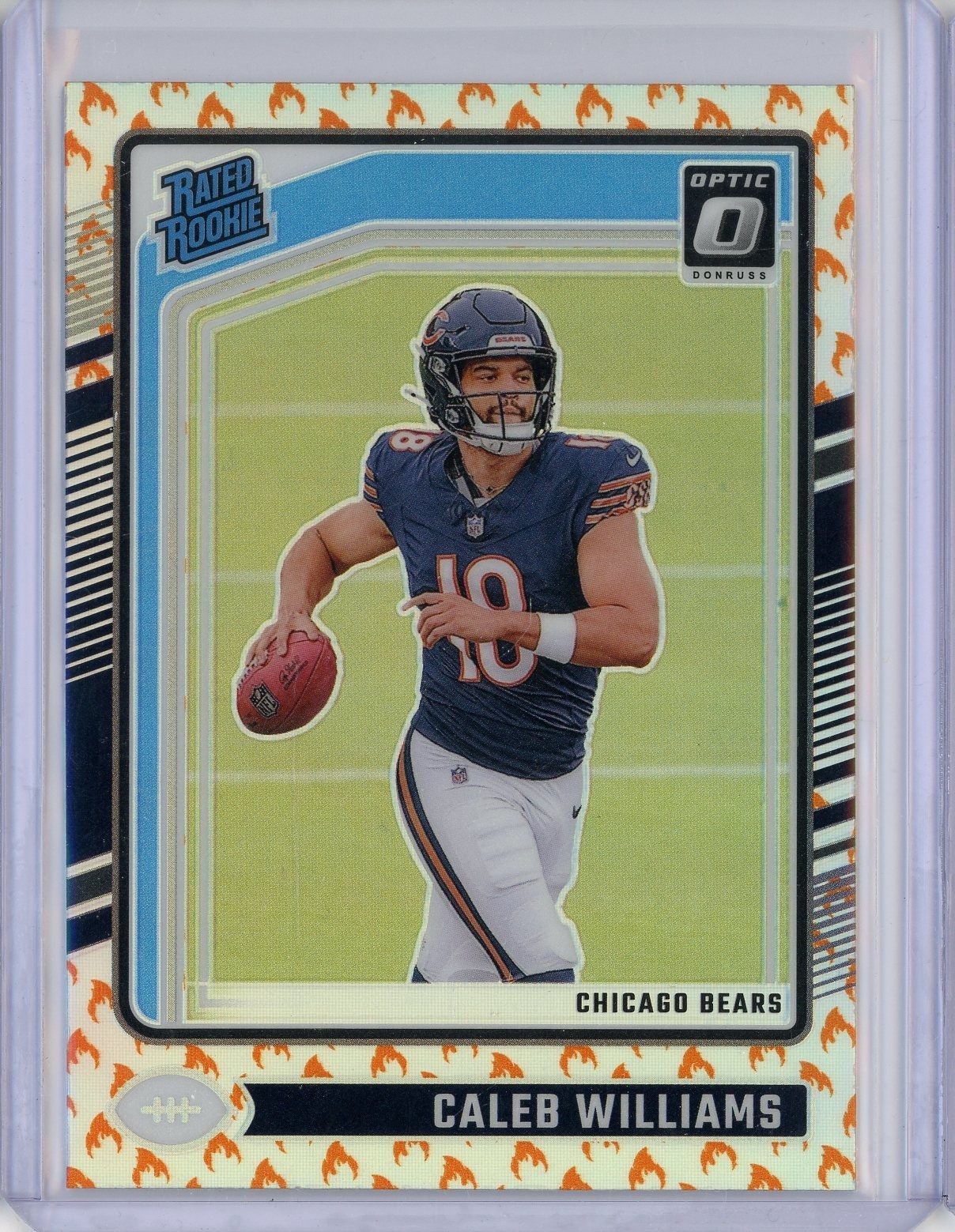 2024 Panini Donruss Optic Caleb Williams Fire Optic Rated Rookie #201 Bears RC
