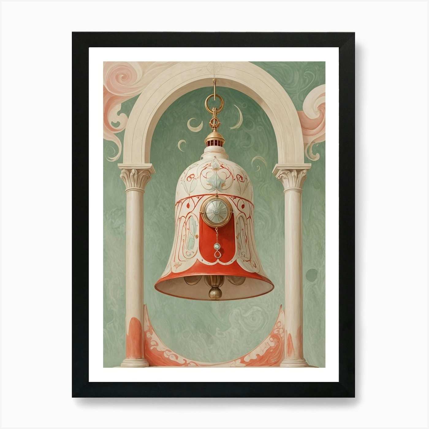The Tolling Of The Bell Art Print Framed Wall Art Poster Canvas Print Picture