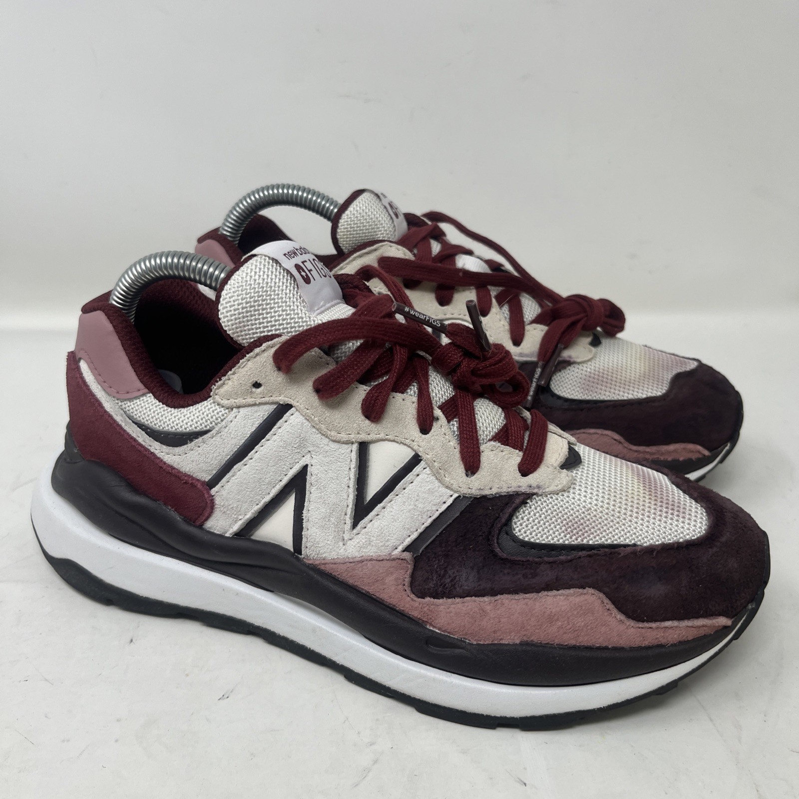 New Balance Figs Women Size 8.5 Limited Edition Mauve Maroon Suede Shoe W5740IN2