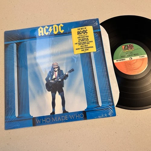 (NM) AC/DC "Who Made Who" 1986 1st LP Masterdisk RL (Robert Ludwig) Hype Shrink