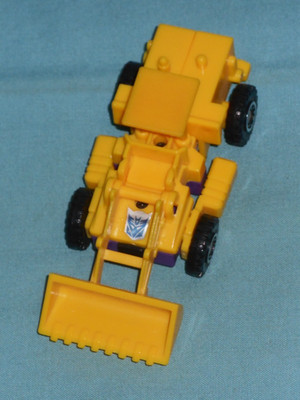original G2 Transformers yellow SCRAPPER WITH CANOPY ONLY Devastator