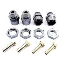 4Pcs 12mm To 17mm Wheel Hex Hub Adapter Conversion Extension for 1/8/10 RC Car