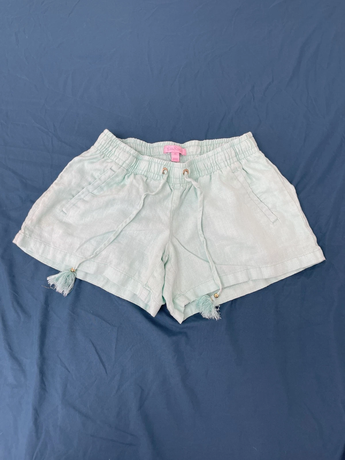 Lilly Pulitzer Baybreeze Linen Shorts Sz:XS