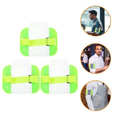 3 Pcs ID Card Armband Holder Badge Security Office Name Holders for Badges
