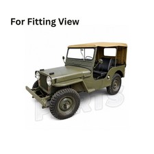 Summer Soft Top For Willys Jeep Cj2acj3acj3ab-fits Civil Bow Frame- Canvas Summer Soft Top For Willys Jeep Cj2acj3acj3ab-fits Civil Bow Frame- Canvas