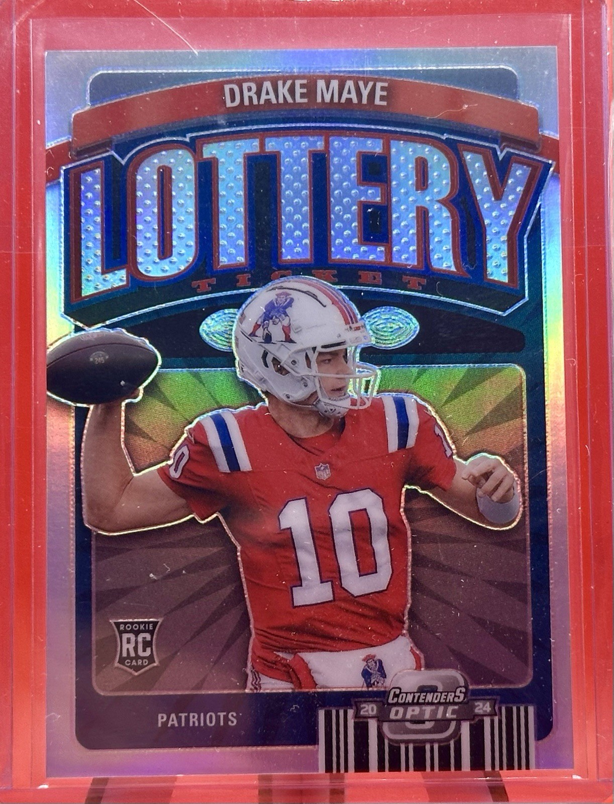 2024 Optic Contenders Drake Maye Lottery Ticket