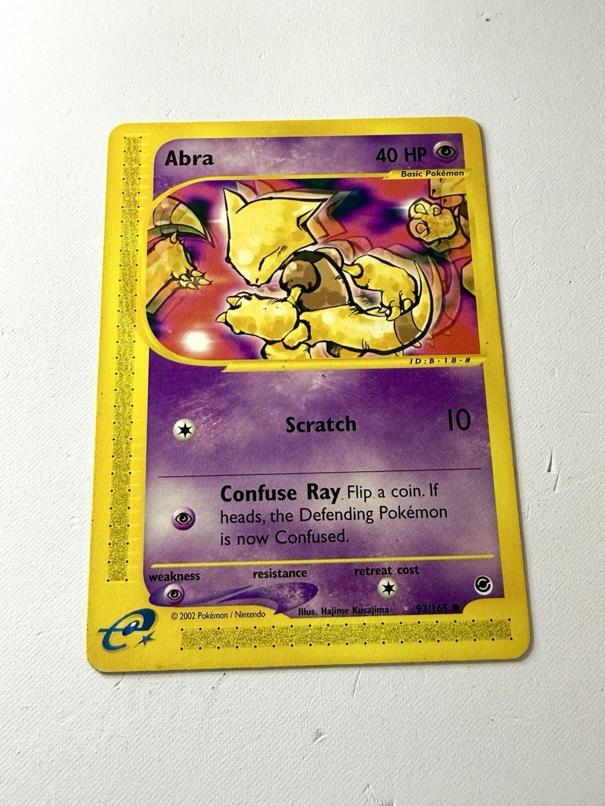 Abra 93/165 Common Expedition Base Set Vintage E-Series 2002 Pokemon NM
