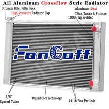 4 Row Aluminum Radiator For 31 X 19 Chevy Sbc 350 Double Pass Hot