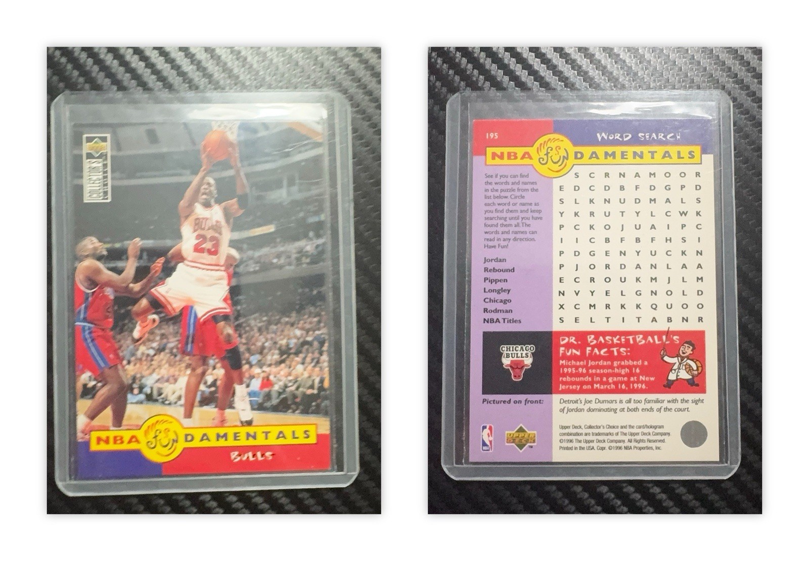 1996-97 Upper Deck Collector's Choice International Italian - NBA Fundamentals Michael Jordan #195