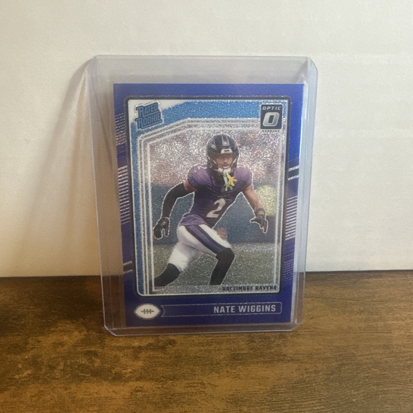 2024 Panini Donruss Optic - Rated Rookie Nate Wiggins #281 Blue Glitter Prizm...