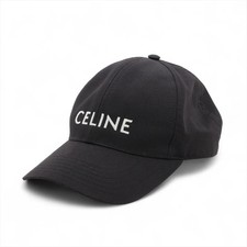 Celine 2AUS9242N Logo Cap M Polyester×cotton...