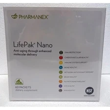 Nu Skin NuSkin Pharmanex Lifepak Nano Anti-Aging 60 packets  NEW SEALED