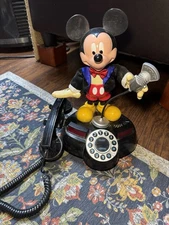Old Vintage 1997 Disney Mickey Mouse Friends Animated Talking Phone MC Telemania