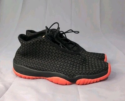 Nike Air Jordan Future Woven Sneakers   Black / Infrared   Men s 9.5