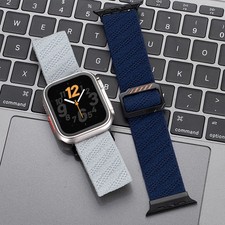Woven Nylon Band Metal Buckle For Apple Watch Ultra 49mm Series 11 10 9 8 7 SE