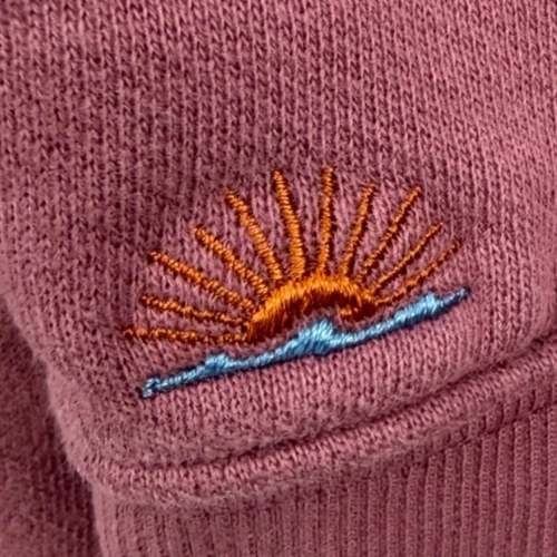 Sudadera con capucha polar de alto estándar Faherty para hombre XL rosa algodón orgánico Foto 3 de 4