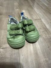 TOMS Lenny Slip On Sneaker Double Strap Shoe Green Toddler 4 Padded Quilted