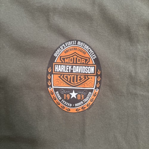 Harley Davidson Motorcycles Monadnock Keene NH  XL T Shirt Green