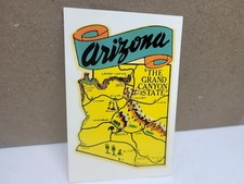 VINTAGE 1940's or 50's ARIZONA STATE TRAVEL DECAL