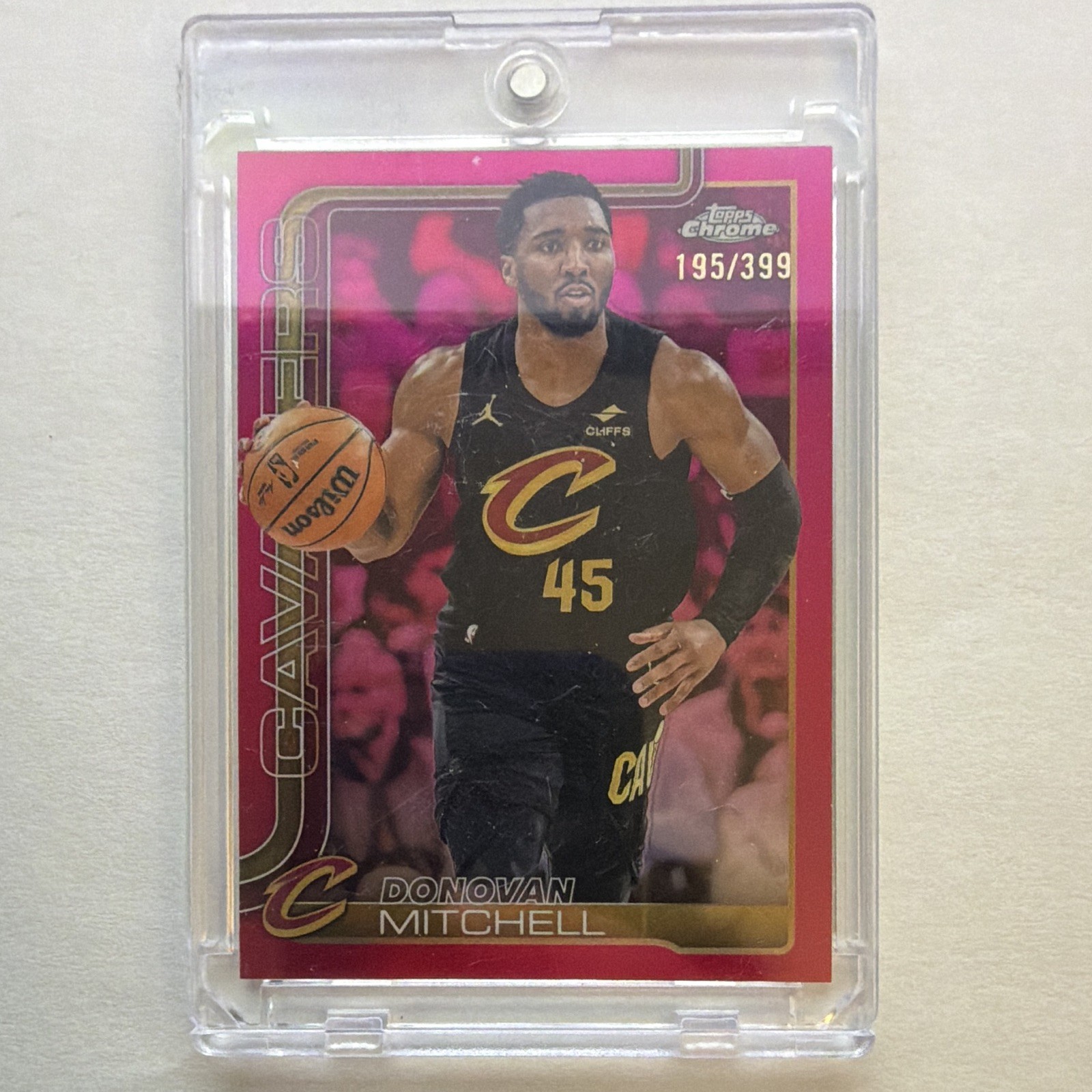Topps Chrome Pink Donovan Mitchell #69 Cleveland Cavaliers 2024-25 /399 SN