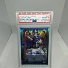 Jaxson Dart 2025 Topps Chrome #RA-JD Aqua Refractor Rookie Auto RC /199 PSA 8