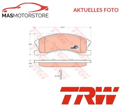 SATZ BREMSBELÄGE BREMSKLÖTZE VORNE TRW GDB4133 P FÜR JEEP GRAND CHEROKEE II