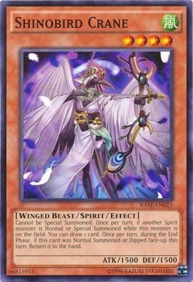 Shinobird Crane - RATE-EN023 - Common - Unlimited Edition - Lightly Played