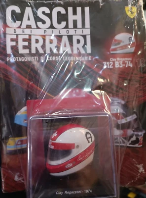Clay Regazzoni - (1974) Casque Tous Les Casques Des Pilotes Ferrari N.#18 1:5 - Photo 1/4