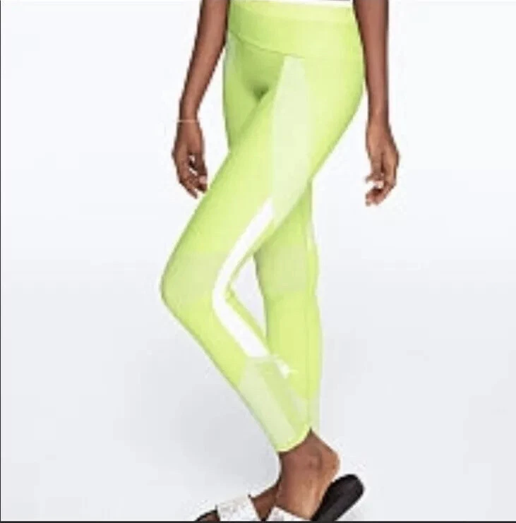 NWT Victoria Secret PINK XLarge Neon Yellow Seamless Leggings, Last Pair!!  WOW!