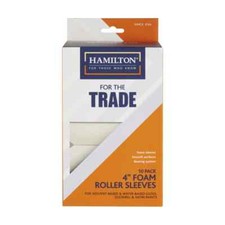 10x Hamilton For The Trade Mini Foam Gloss Roller Sleeves Refill Pack - 4"/100mm