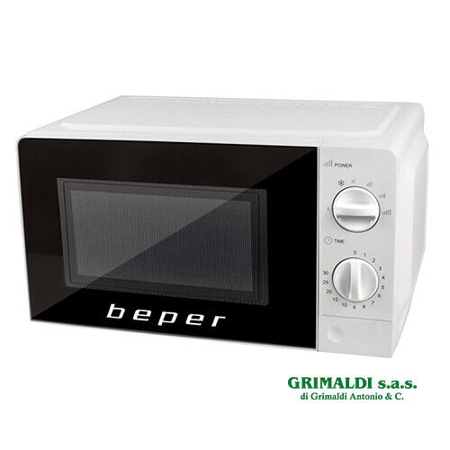 FORNO MICROONDE 20 LITRI PIATTO 24,5 DEFROST E 5 LIVELLI DI POTENZA BEPER |  eBay