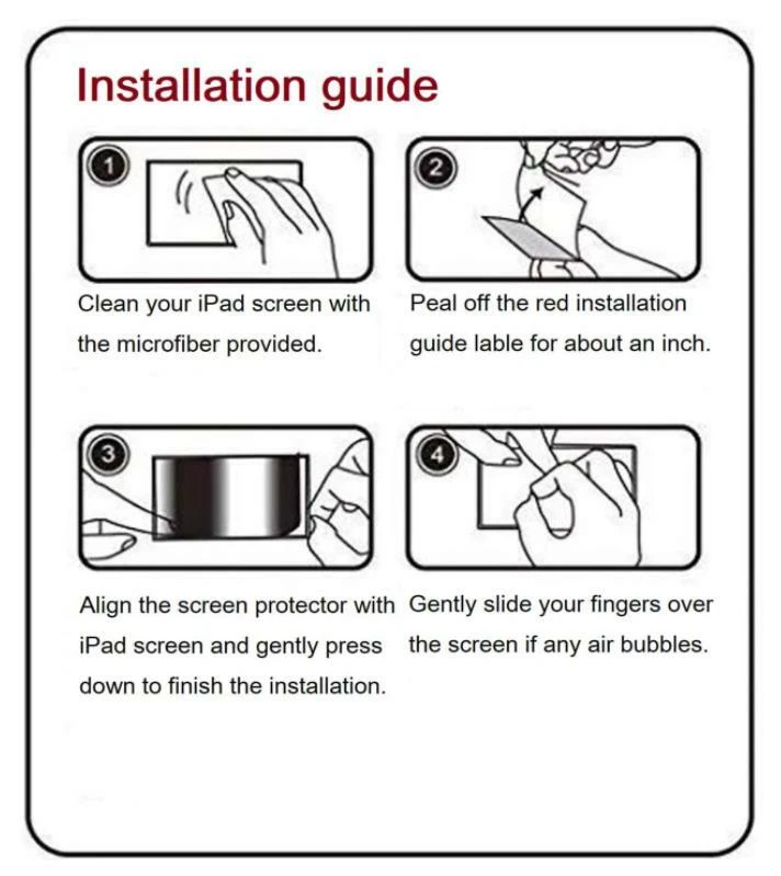 50-Pack Tempered Glass Screen Protector For iPad 10.2 inch 8th 7th Generation - Image 4 of 4