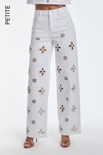 Kaia Pearl High Rise Jean White Petite THE NOLI SHOP