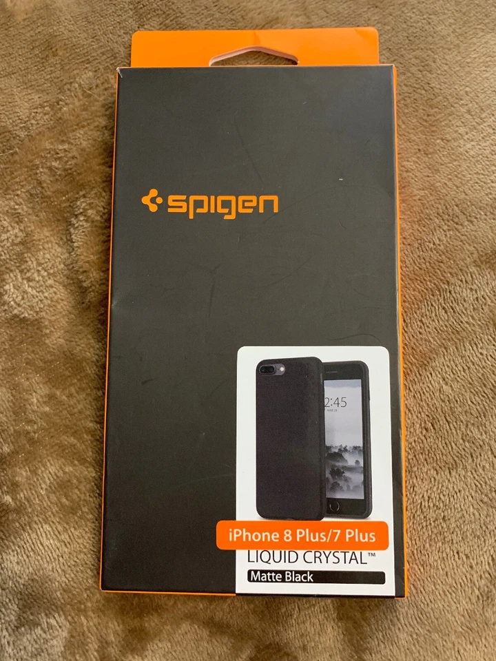 Spigen Liquid Crystal - iPhone 7/8 plus - matte black (Minor Scratches - Image 2 of 3