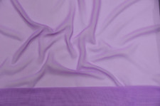 Lavender Solid Chiffon Fabric Polyester Dress Sheer 58'' Wide By the Yard