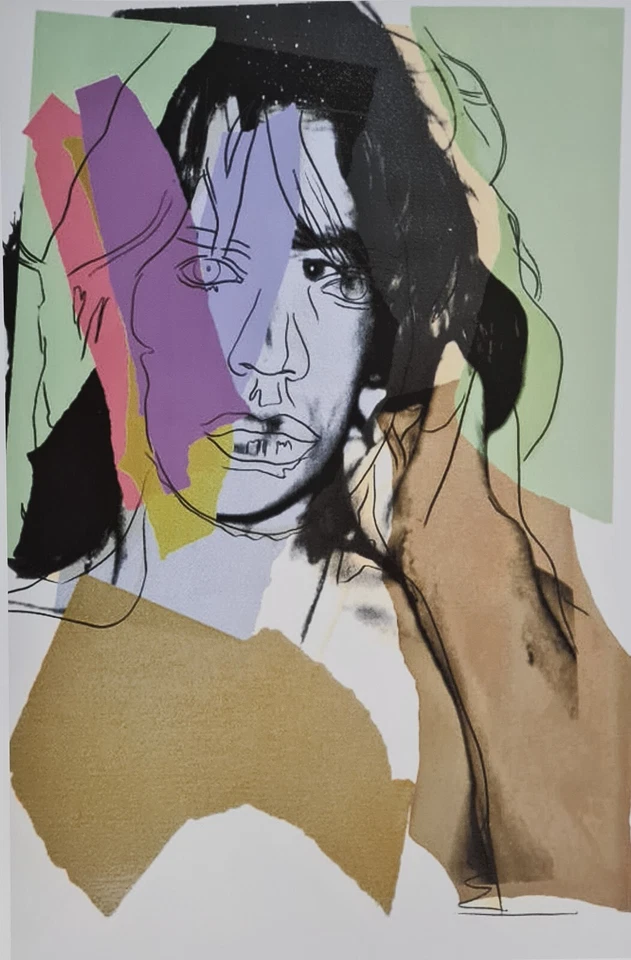 ANDY WARHOL * Mick Jagger * signed lithograph * Kunstdruck * limited # xx/100 - Bild 2 von 4