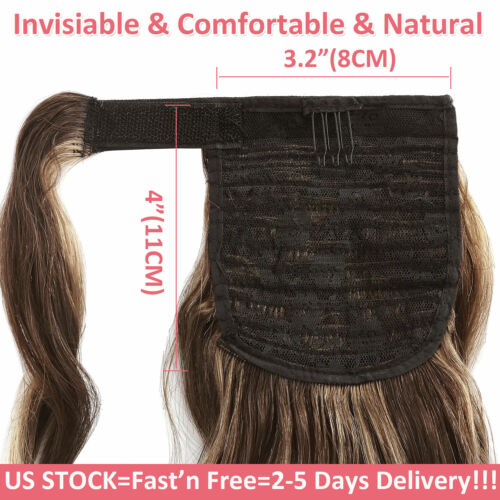 US Brazilian 100% Real Remy Human Hair Claw In On Ponytail Extensions Thick 120G - Picture 5 of 59