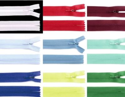 20-60 cm Reißverschluss  Farbwahl Polyester verdeckt