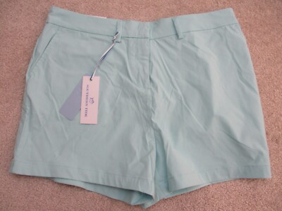 Southern Tide Women's Performance Short 4'' Wake Blue - Size 12