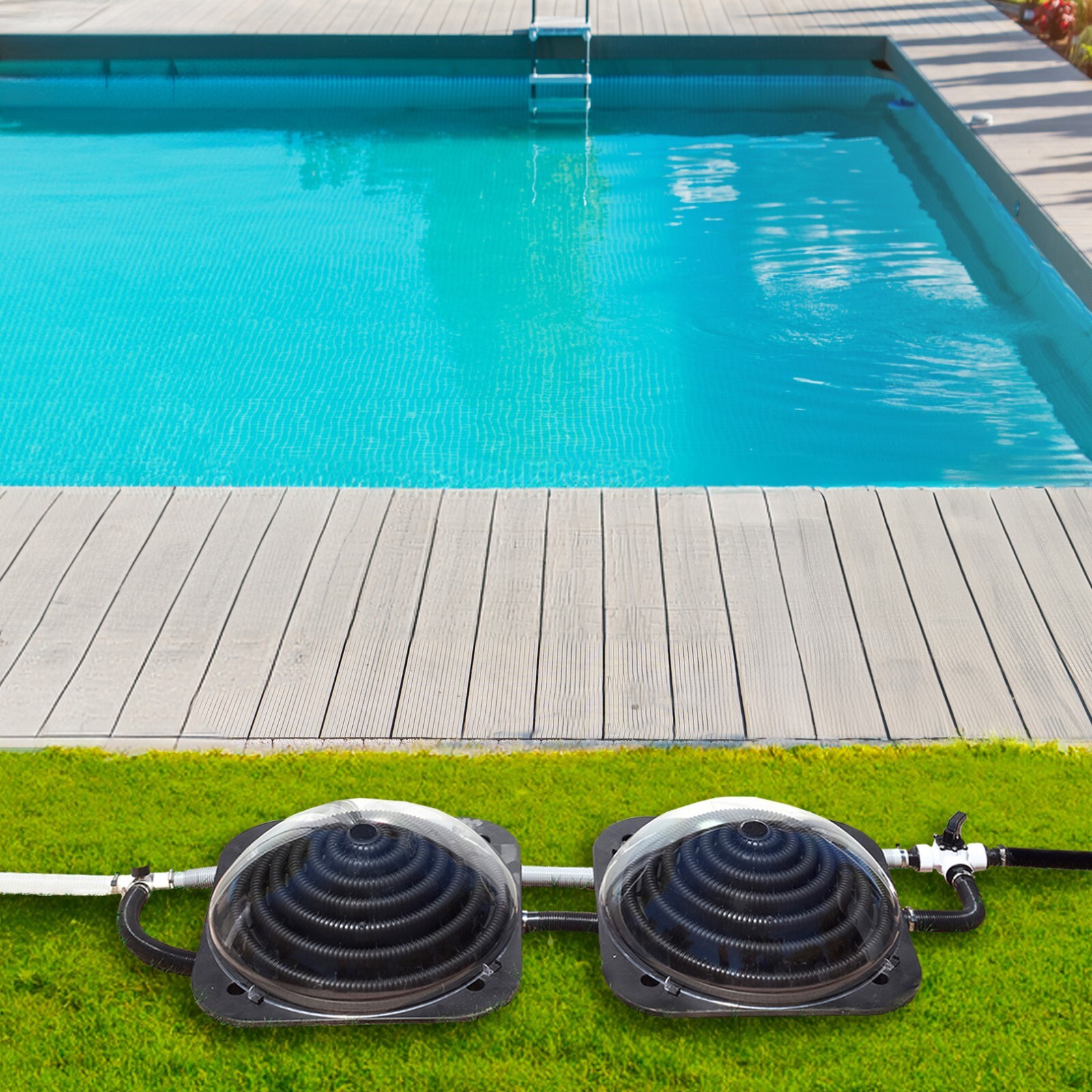 Sun2Solar Deluxe In-Ground Swimming Pool Solar Heater XD2 w/ Bypass Kit