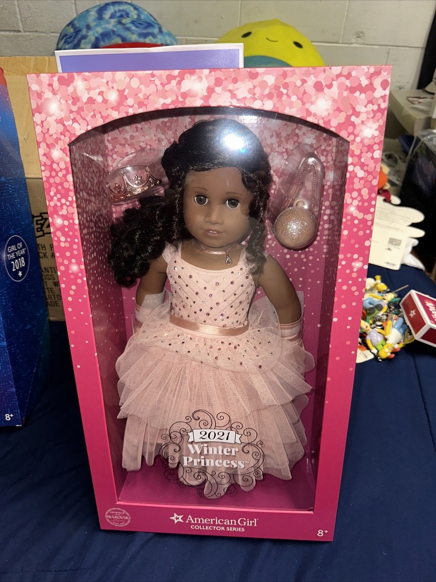 American Girl 2021 Winter Princess Brunette Doll Swarovski Crystal