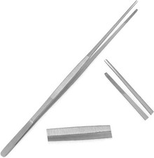  Huge Jumbo Aquarium Aqua Tweezers Thumb Dressing Forceps Serrated 24" Long