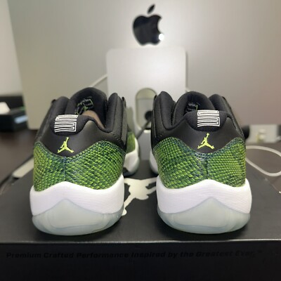 Size 7.5 - Nike Air Jordan 11 Retro Low Snakeskin Green 528895-033