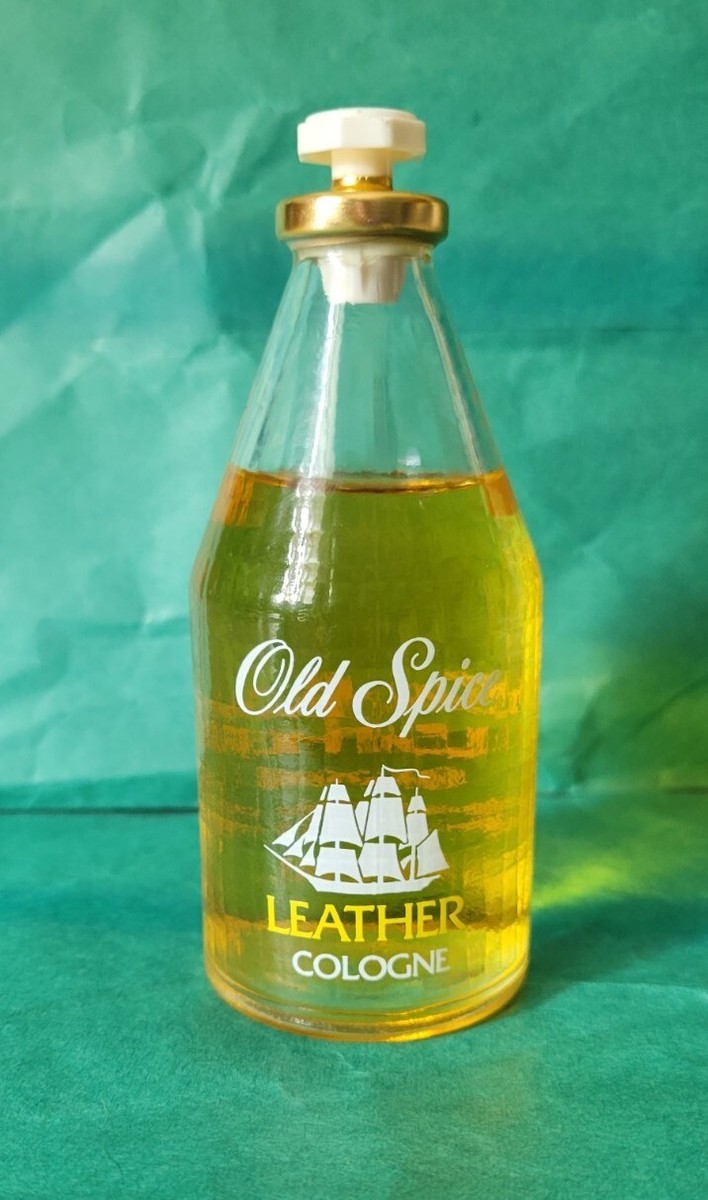RARE 1980's Vintage Old Spice Leather COLOGNE Shulton Inc