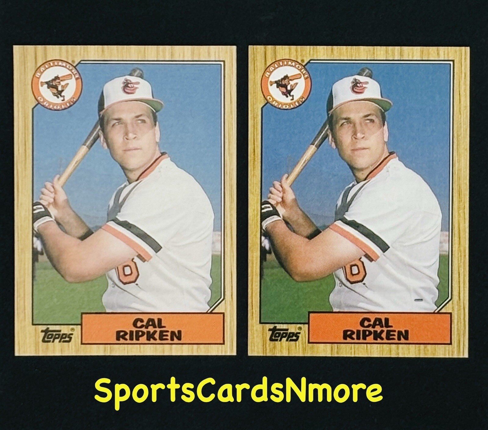 Cal Ripken 1987 Topps #784 Cards (2) - Baltimore Orioles * NM or Better ...